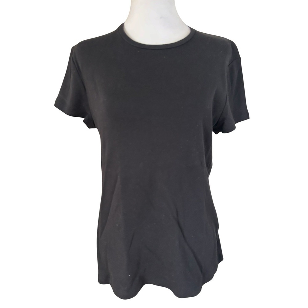 Jones New York Signature Black Cotton Tee Shirt SZ XL Casual, Classic